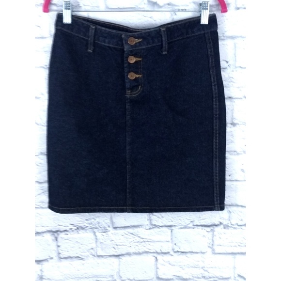 lei Dresses & Skirts - Vintage 90's LEI High Waist Jean Skirt